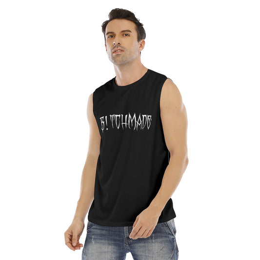 B!TCHMADE BLK O-neck Tank Top