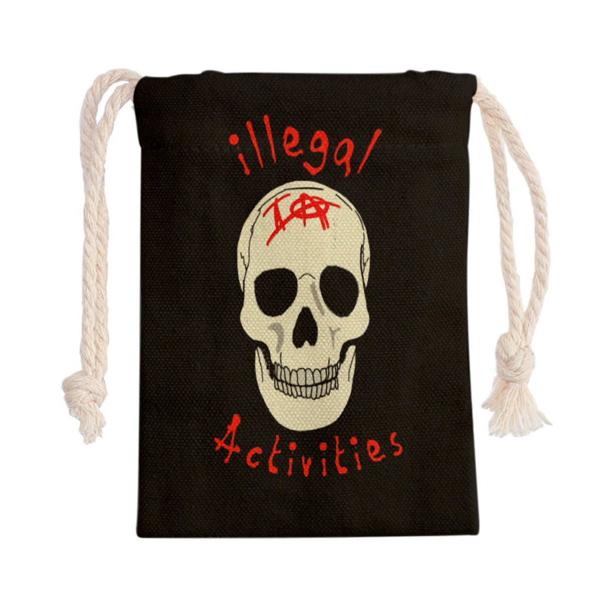 illegal Activities Drawstring Pocket