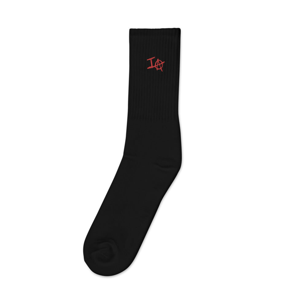 IA Embroidered socks