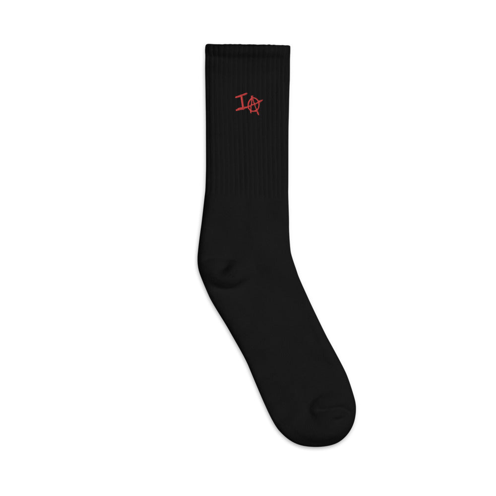 IA Embroidered socks