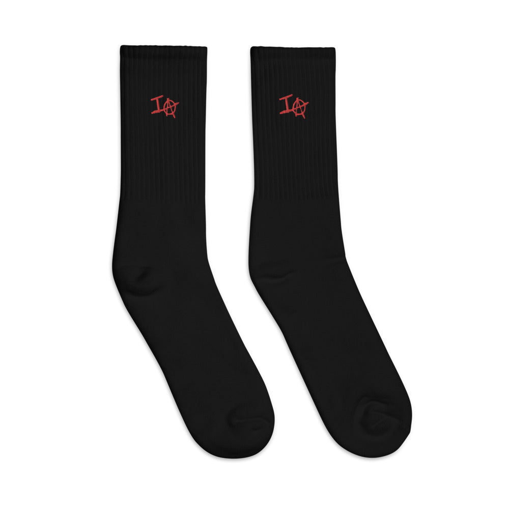 IA Embroidered socks